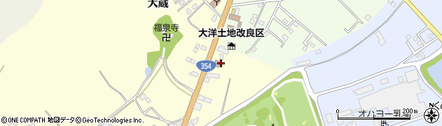 茨城県警察本部　鉾田警察署大蔵駐在所周辺の地図