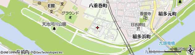 福井県福井市八重巻町周辺の地図