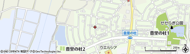 茨城県つくば市豊里の杜2丁目周辺の地図
