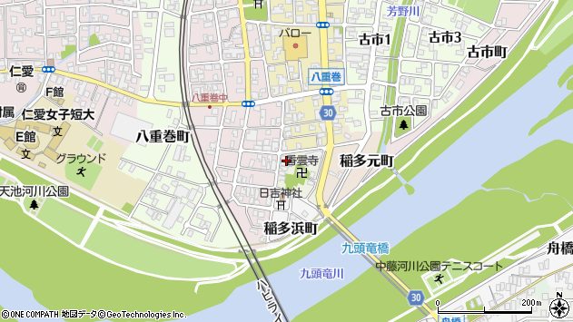 〒910-0156 福井県福井市稲多新町の地図
