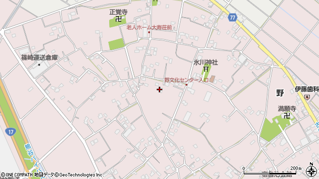 〒361-0026 埼玉県行田市野の地図