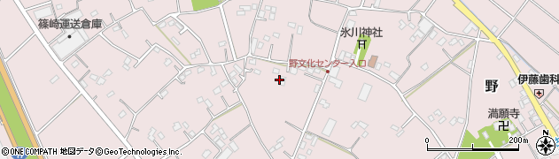 埼玉県行田市野周辺の地図