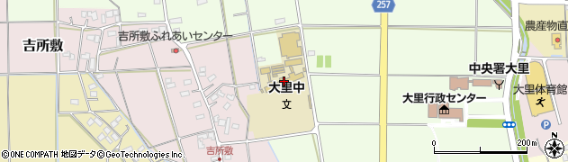 熊谷市立大里中学校周辺の地図