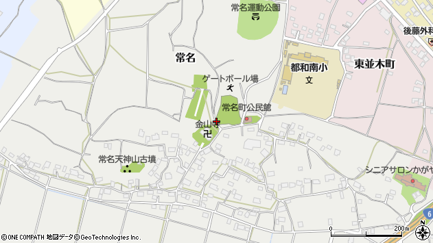 〒300-0065 茨城県土浦市常名の地図
