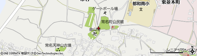 茨城県土浦市常名周辺の地図