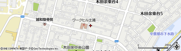 茨城県土浦市木田余東台周辺の地図