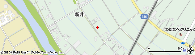 埼玉県久喜市新井周辺の地図