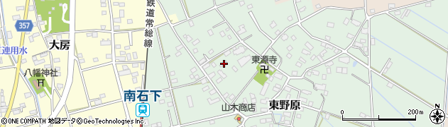 茨城県常総市東野原72周辺の地図