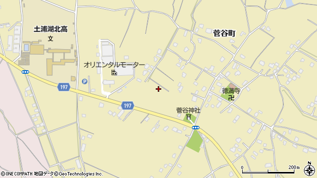 〒300-0021 茨城県土浦市菅谷町の地図