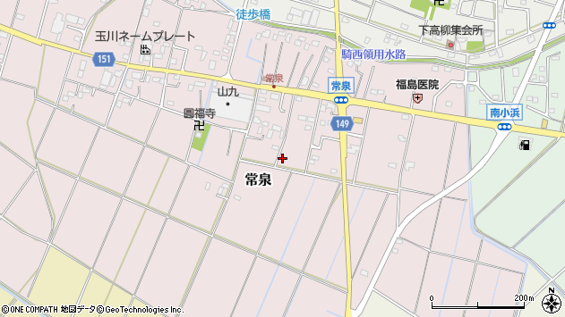 〒347-0034 埼玉県加須市常泉の地図
