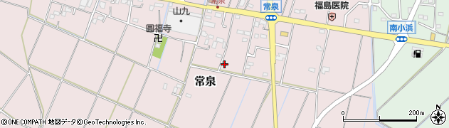 埼玉県加須市常泉周辺の地図