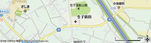 坂東市立　生子菅地区農業構造改善センター周辺の地図