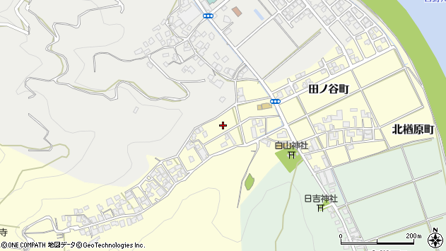 〒910-0044 福井県福井市田ノ谷町の地図