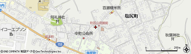 株式会社塩尻美広　本社製作室周辺の地図