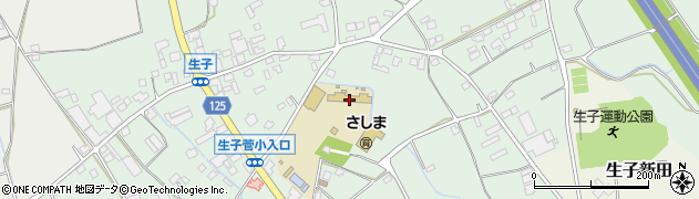 坂東市立生子菅小学校周辺の地図