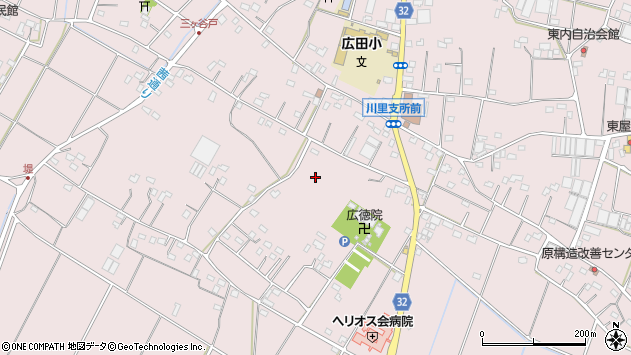 〒365-0005 埼玉県鴻巣市広田の地図