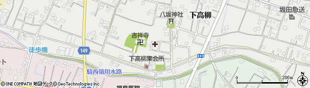埼玉県加須市下高柳1079-15周辺の地図
