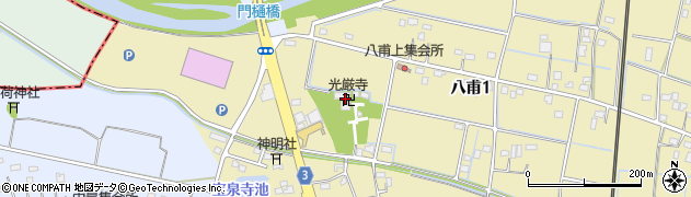 光厳寺周辺の地図