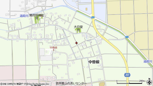 〒360-0133 埼玉県熊谷市中曽根の地図