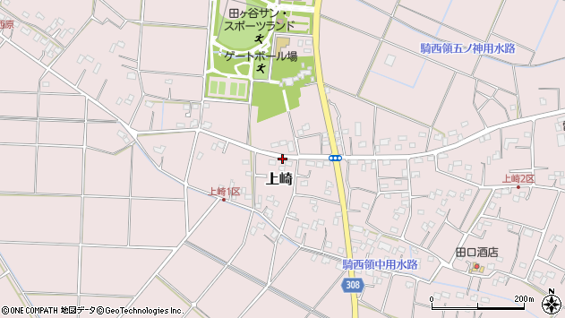 〒347-0125 埼玉県加須市上崎の地図