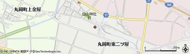 福井県坂井市丸岡町東二ツ屋周辺の地図