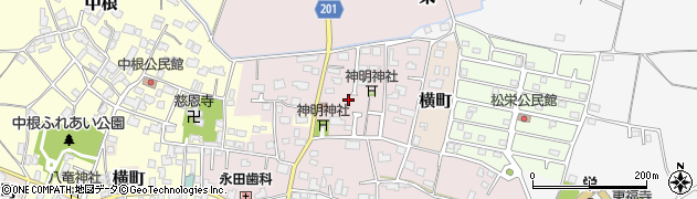 茨城県つくば市栄周辺の地図