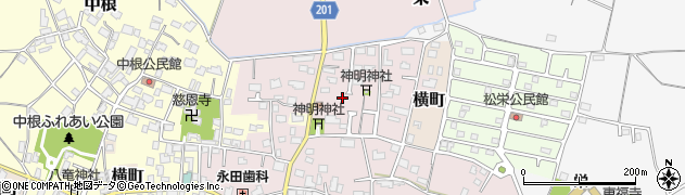 茨城県つくば市栄周辺の地図