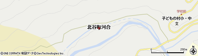福井県勝山市北谷町河合周辺の地図
