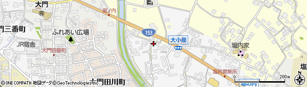 長野県塩尻市大小屋周辺の地図