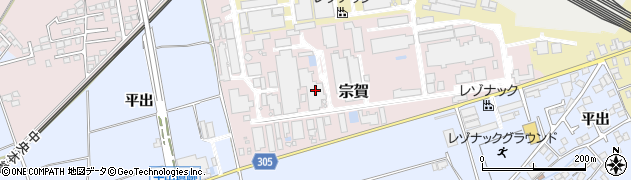 長野県塩尻市宗賀1周辺の地図