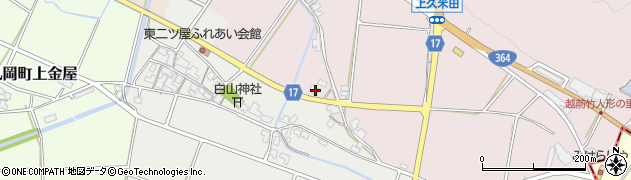 福井県坂井市丸岡町上久米田11周辺の地図