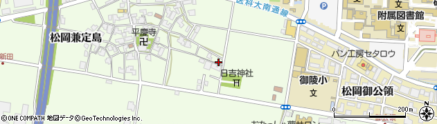 福井県吉田郡永平寺町松岡兼定島周辺の地図