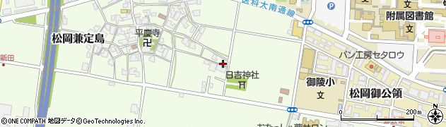 福井県永平寺町（吉田郡）松岡兼定島周辺の地図