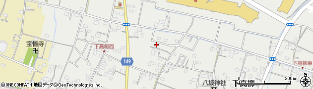 埼玉県加須市下高柳1378-13周辺の地図
