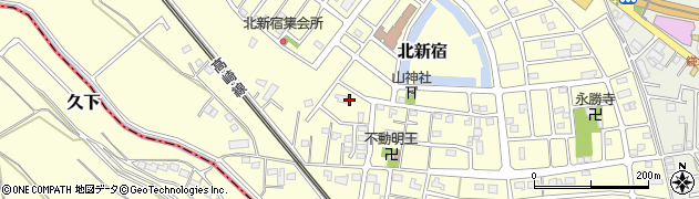 埼玉県鴻巣市北新宿周辺の地図