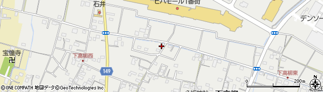 埼玉県加須市下高柳1378-8周辺の地図
