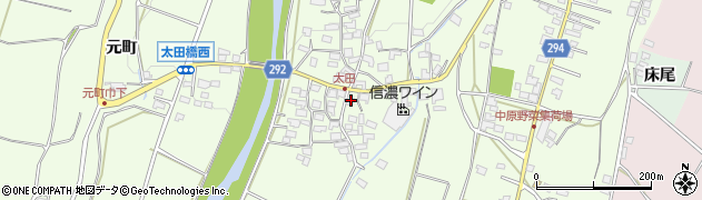 長野県塩尻市太田654周辺の地図