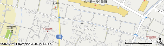 埼玉県加須市下高柳1378-5周辺の地図