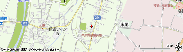 長野県塩尻市太田412周辺の地図
