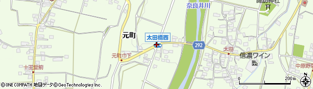 太田橋西周辺の地図
