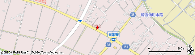 埼玉県加須市日出安周辺の地図