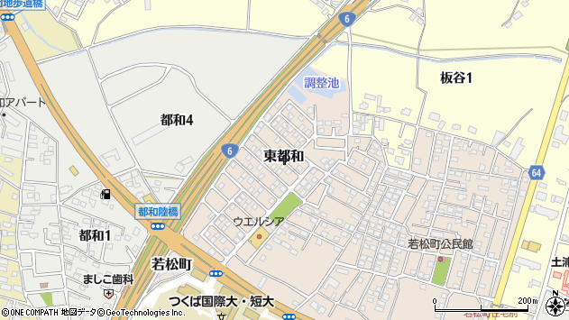 〒300-0067 茨城県土浦市東都和の地図