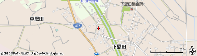埼玉県熊谷市下恩田681周辺の地図