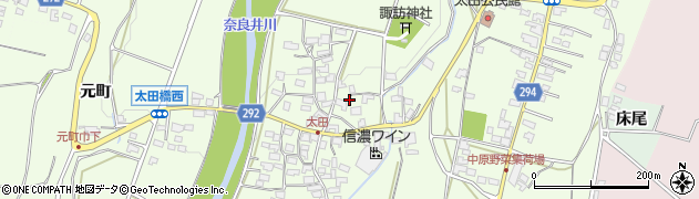 長野県塩尻市太田724周辺の地図