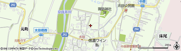 長野県塩尻市太田719周辺の地図