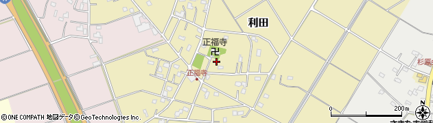 埼玉県行田市利田268周辺の地図