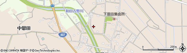 埼玉県熊谷市下恩田715周辺の地図
