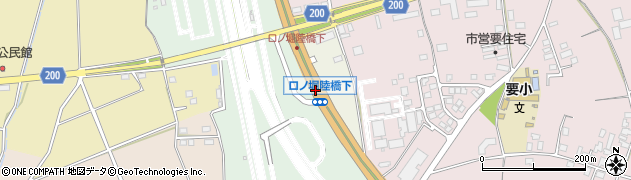 口ノ堀陸橋下周辺の地図