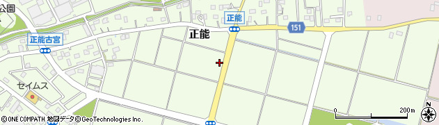 埼玉県加須市正能周辺の地図