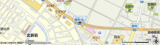 鎌塚（北）周辺の地図